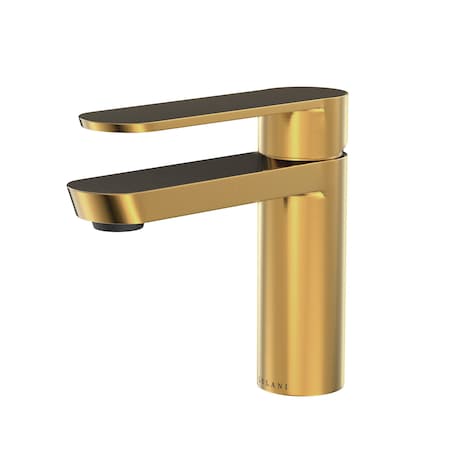 Lulani Yasawa  Stainless Steel 1, Handle Single Hole Bathroom Faucet, Brushed Gold BA-430-01BG